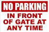 Warning Gate Sign