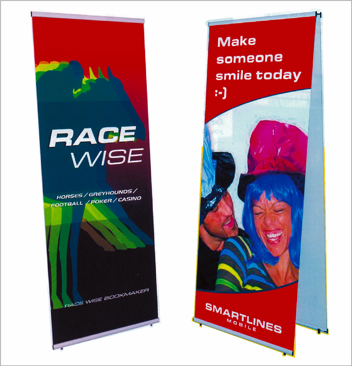 2. Quick Banners - single & double sided