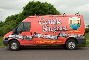 Cork Signs van side
