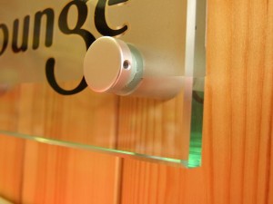 Glass plaque - detail