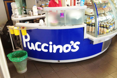 Puccino's counter