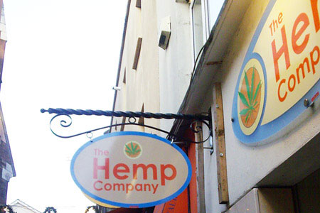 Hemp projecting sign